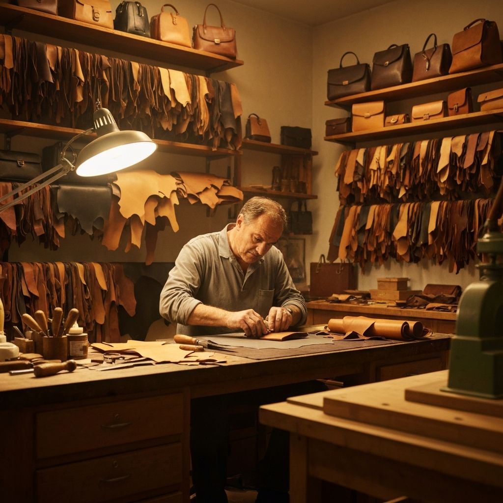 Heritage craftsmanship in Italian atelier